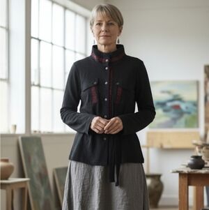 The Earth Collection 100% cotton belted jacket